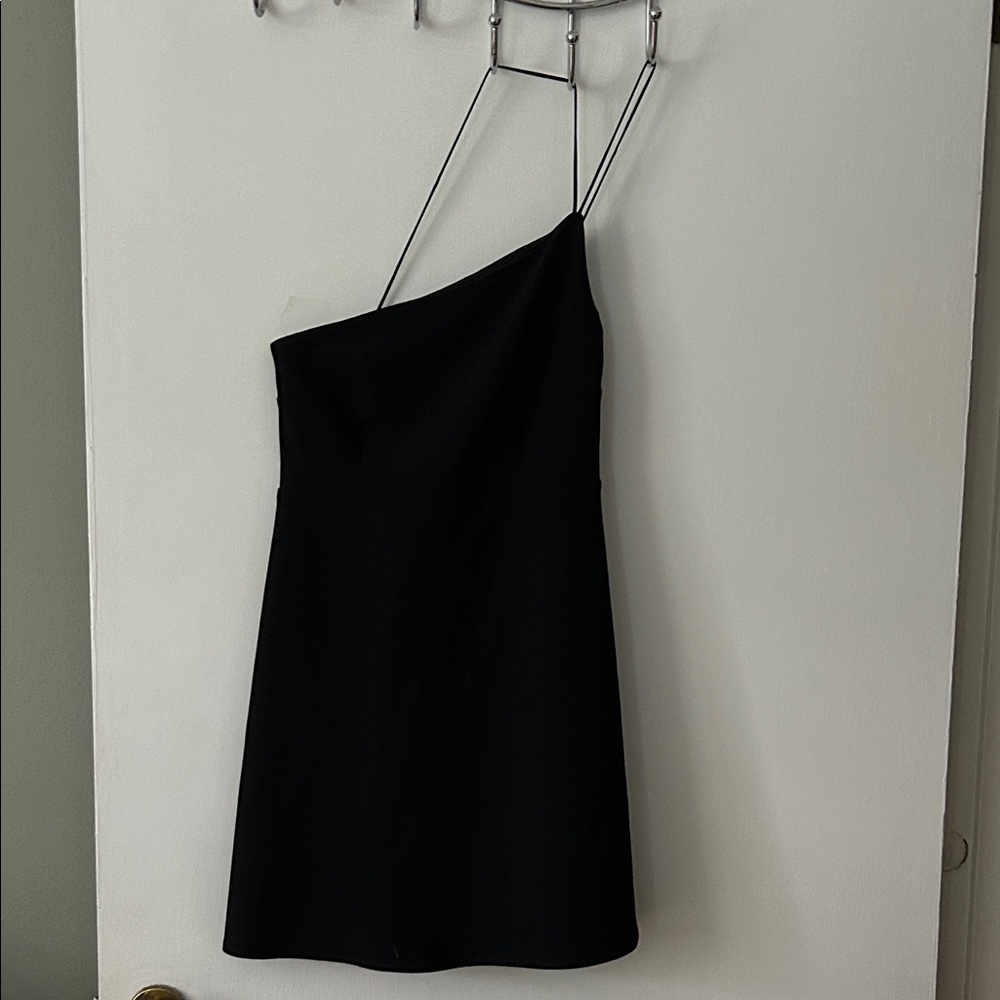 Abercrombie & Fitch One-Shoulder Black Mini Dress